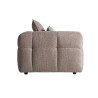 Canapé 4 places tissu bouclé marron 284 cm Libra