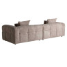 Canapé 4 places tissu bouclé marron 284 cm Libra
