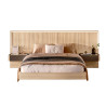 Lit chambre adulte moderne 180x200 cm à led Yuna