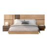 Lit chambre adulte moderne 180x200 cm à led Yuna