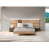 Lit chambre adulte moderne 180x200 cm à led Yuna