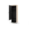 Armoire d'entrée avec miroir beige et noir Trend