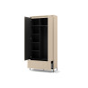 Ensemble d'entrée armoire et commode beige et noir Trend