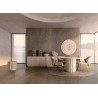 Buffet en résine blanche 140 cm 3 portes Lumina