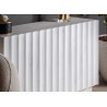 Buffet en résine blanche 140 cm 3 portes Lumina