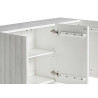 Buffet en résine blanche 140 cm 3 portes Lumina