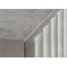 Buffet en résine blanche 140 cm 3 portes Lumina