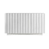 Buffet en résine blanche 140 cm 3 portes Lumina