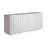 Buffet moderne en résine blanche 180 cm 4 portes Lumina
