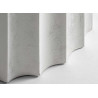 Table ronde en résine blanche 120 cm Lumina