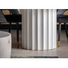 Table ronde en résine blanche 120 cm Lumina