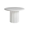 Table ronde en résine blanche 120 cm Lumina