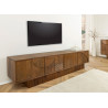 Meuble TV en manguier marron 4 portes Davis
