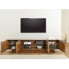Meuble TV en manguier marron 4 portes Davis