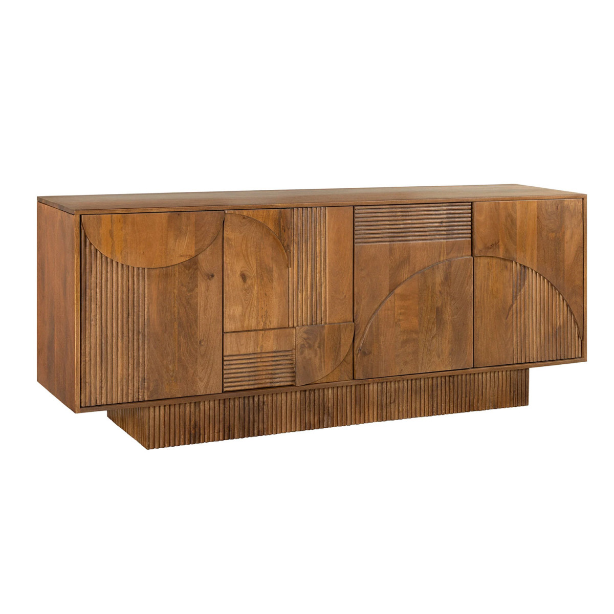 Buffet en manguier marron 4 portes Davis