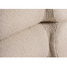 Lit blanc cassé en tissu bouclé 180x200 cm Aric