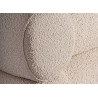 Lit blanc cassé en tissu bouclé 180x200 cm Aric