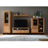Ensemble TV moderne en bois chêne sauvage Jambo