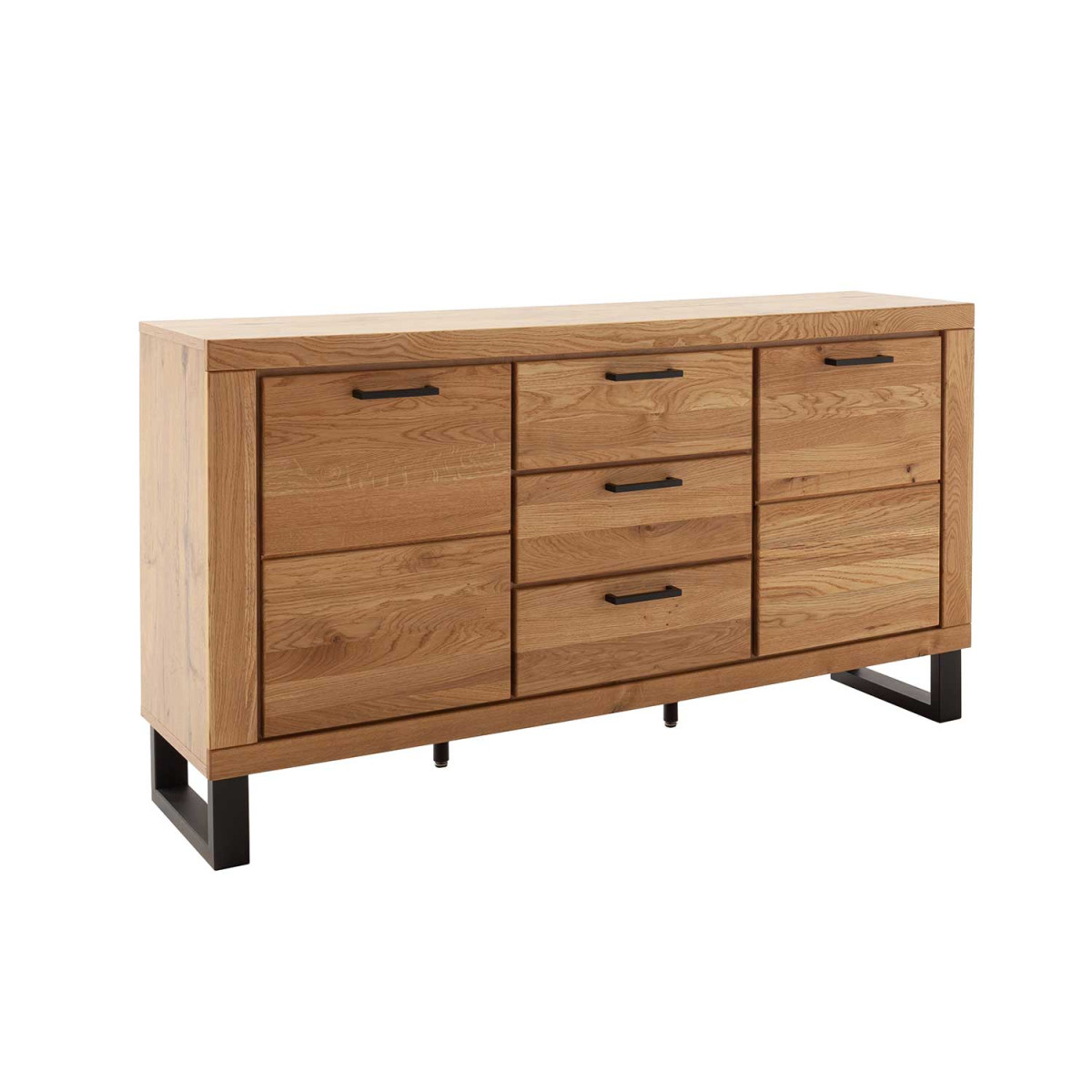 Buffet en bois 2 portes et 3 tiroirs Jambo