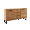 Buffet en bois 2 portes et 3 tiroirs Jambo