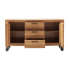 Buffet en bois 2 portes et 3 tiroirs Jambo