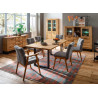 Buffet haut en bois 5 portes et 2 niches ouvertes Jambo