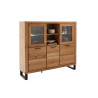 Buffet haut en bois 5 portes et 2 niches ouvertes Jambo