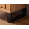 Buffet haut en bois 5 portes et 2 niches ouvertes Jambo