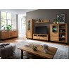 Vitrine 2 portes 199 cm en bois chêne sauvage Jambo