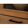 Vitrine 2 portes 199 cm en bois chêne sauvage Jambo