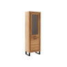 Vitrine 2 portes 199 cm en bois chêne sauvage Jambo