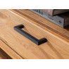 Meuble TV 2 niches et 2 tiroirs en bois chêne sauvage Jambo