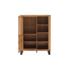 Buffet haut 140 cm bois et noir Jambo