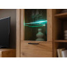 Buffet haut 140 cm bois et noir Jambo