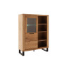 Buffet haut 140 cm bois et noir Jambo