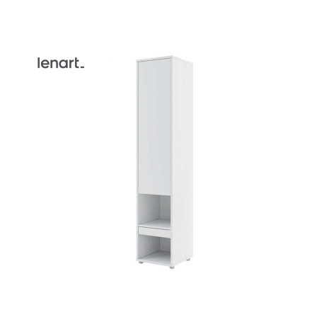 Colonne de rangement blanche pour lit vertical 140x200 cm Bed Concept