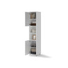 Colonne blanche 2 portes et 2 niches pour lit vertical 140x200 cm Bed Concept