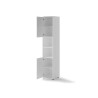 Colonne blanche 2 portes et 2 niches pour lit vertical 140x200 cm Bed Concept