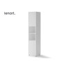 Colonne blanche 2 portes et 2 niches pour lit vertical 140x200 cm Bed Concept