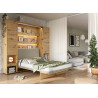 Appui-tête beige rembourré pour lit vertical 140 Bed Concept