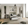 Canapé vert pour lit escamotable vertical 140x200 cm Bed Concept