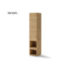 Colonne de rangement chêne artisan pour lit vertical 140x200 cm Bed Concept