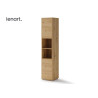 Colonne chêne artisan 2 portes et 2 niches pour lit vertical 140x200 cm Bed Concept