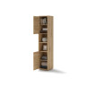 Colonne chêne artisan 2 portes et 2 niches pour lit vertical 140x200 cm Bed Concept