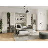Colonne cachemire 2 portes et 2 niches pour lit vertical 140x200 cm Bed Concept