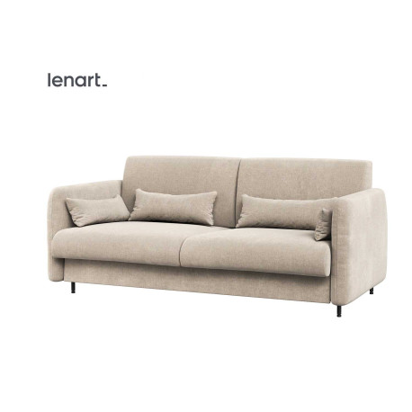 Canapé beige pour lit escamotable vertical 140x200 cm Bed Concept