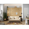 Canapé beige pour lit escamotable vertical 140x200 cm Bed Concept