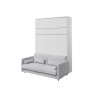 Canapé gris pour lit escamotable vertical 140x200 cm Bed Concept