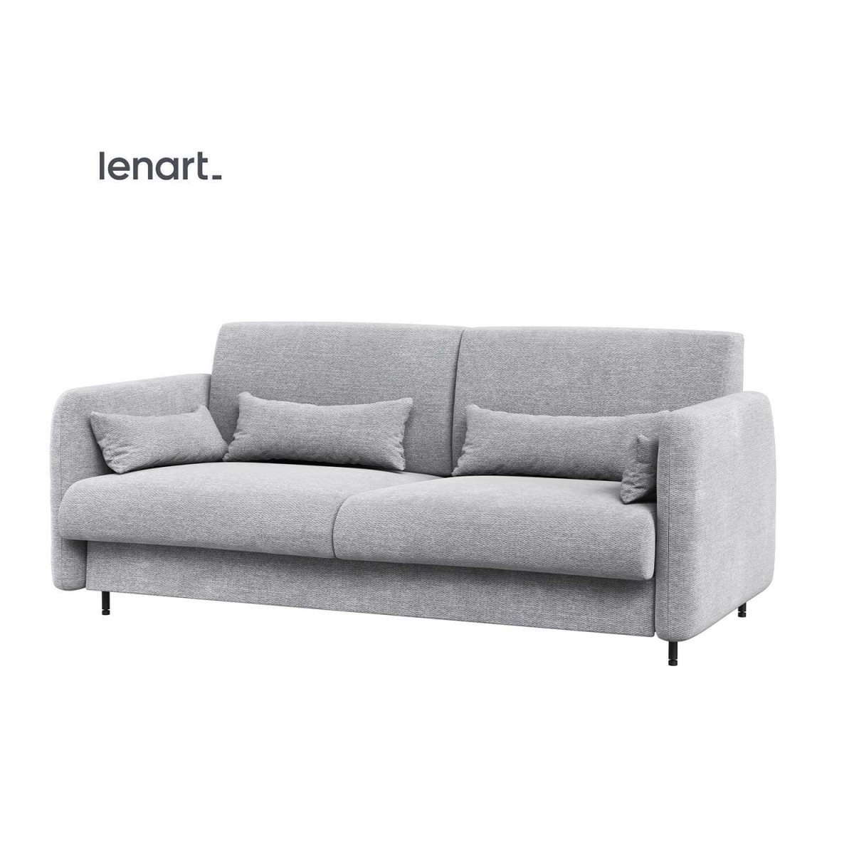 Canapé gris pour lit escamotable vertical 140x200 cm Bed Concept