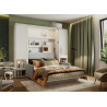 Canapé gris pour lit escamotable vertical 140x200 cm Bed Concept